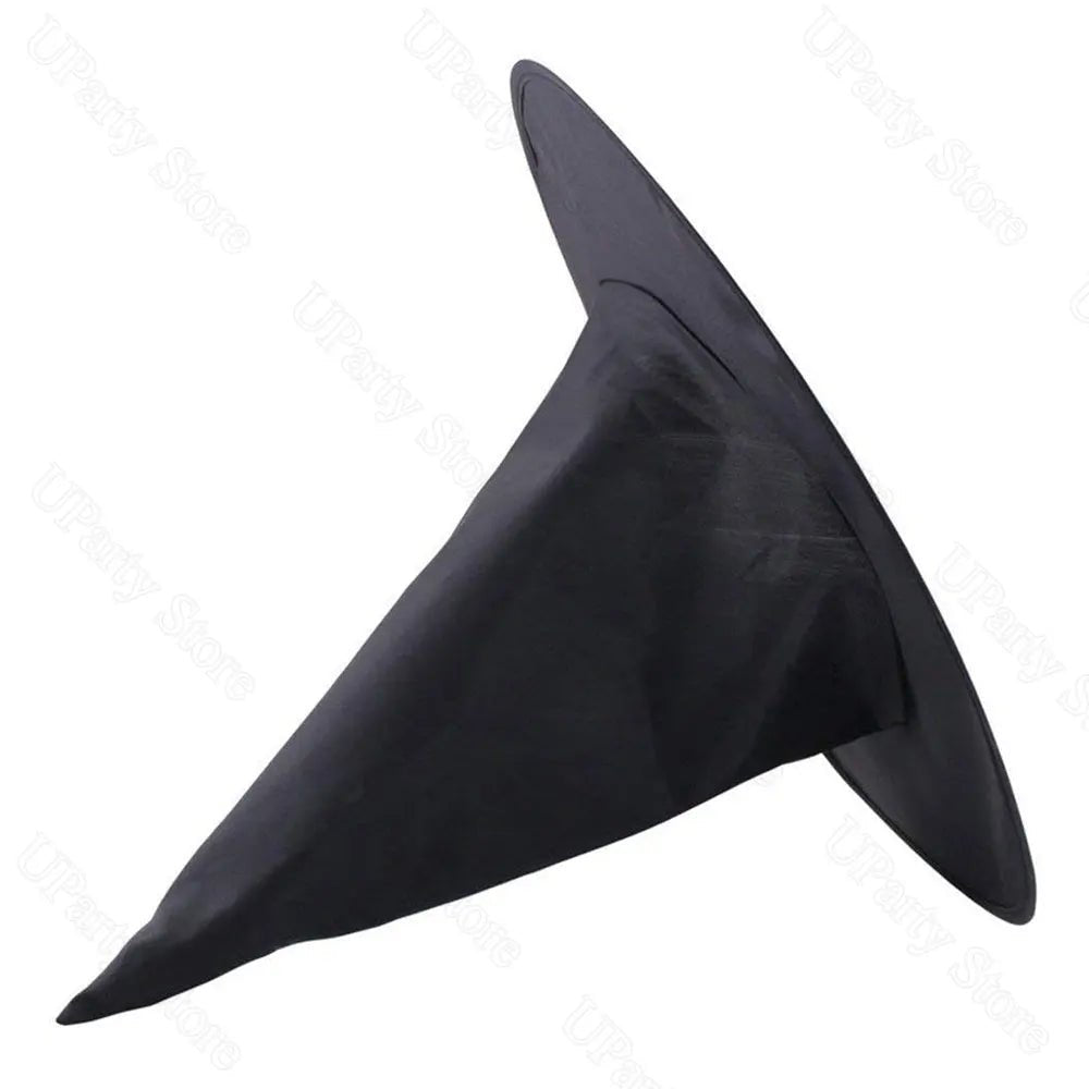 6/12Pcs Halloween Black Witches Hats with Rope Hanging Wizard Hats Bulk for Home Outdoor Porch Halloween Decoration Party Favor - Radiant Revive