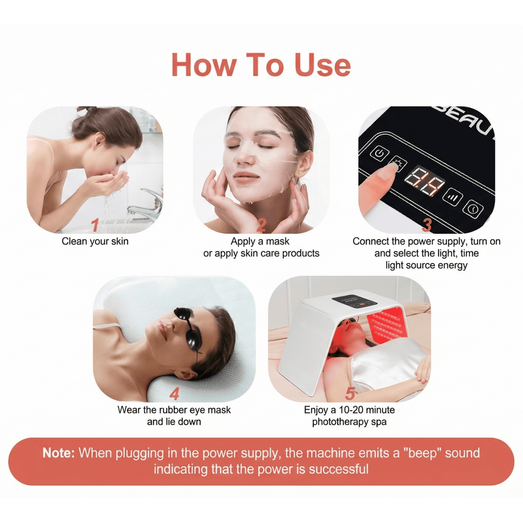 LED Photon Machine With Nano Spray - Radiant Revive