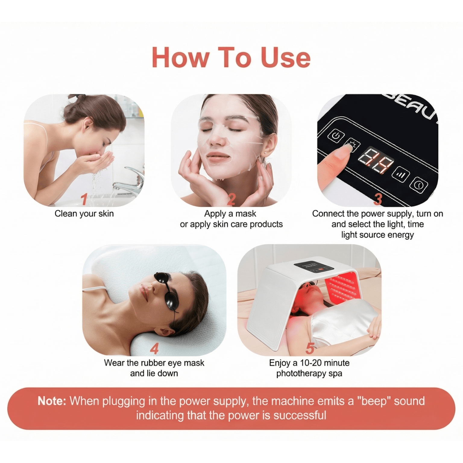 LED Photon Machine With Nano Spray - Radiant Revive