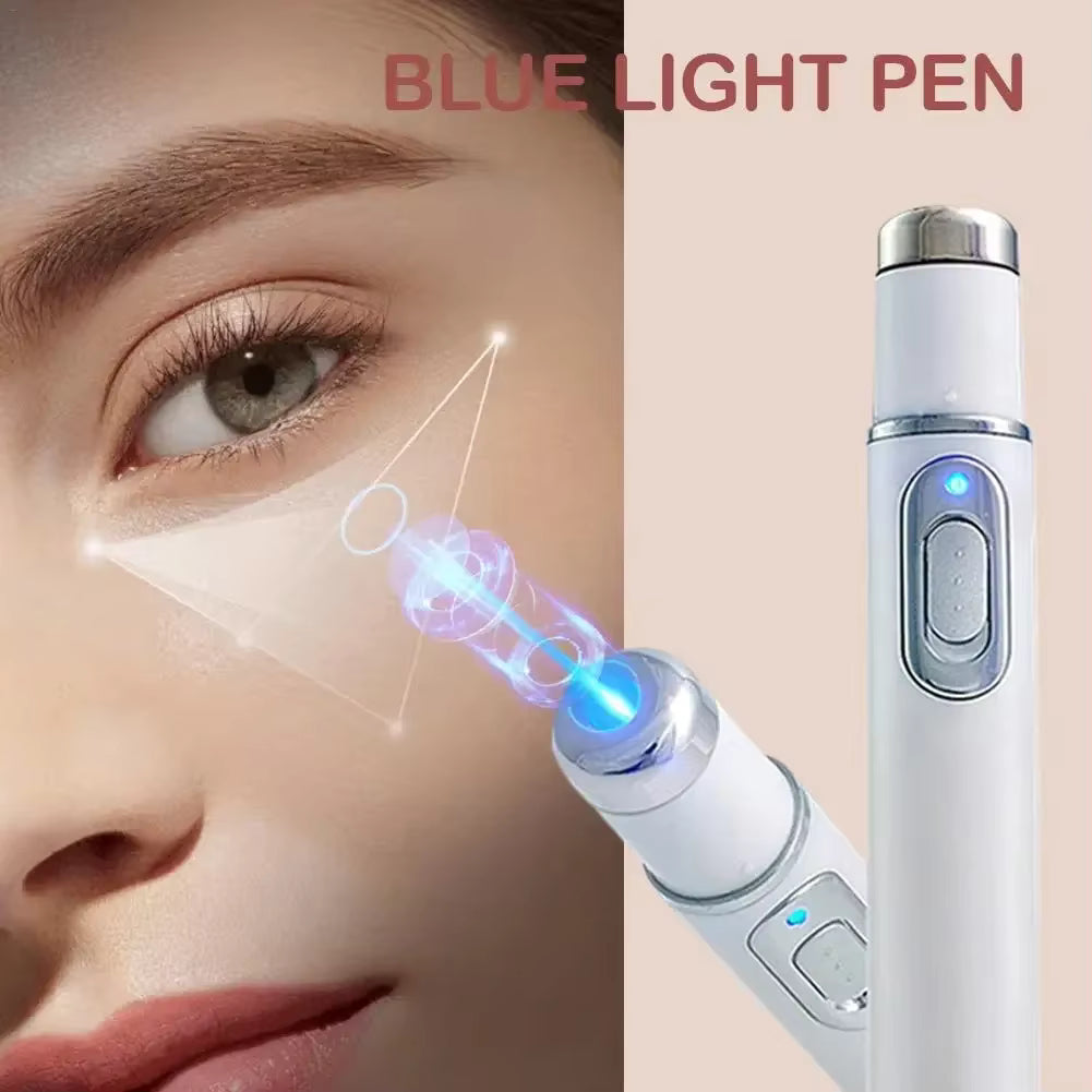Massager with Vibration & Blue Light for a Refreshed Appearance