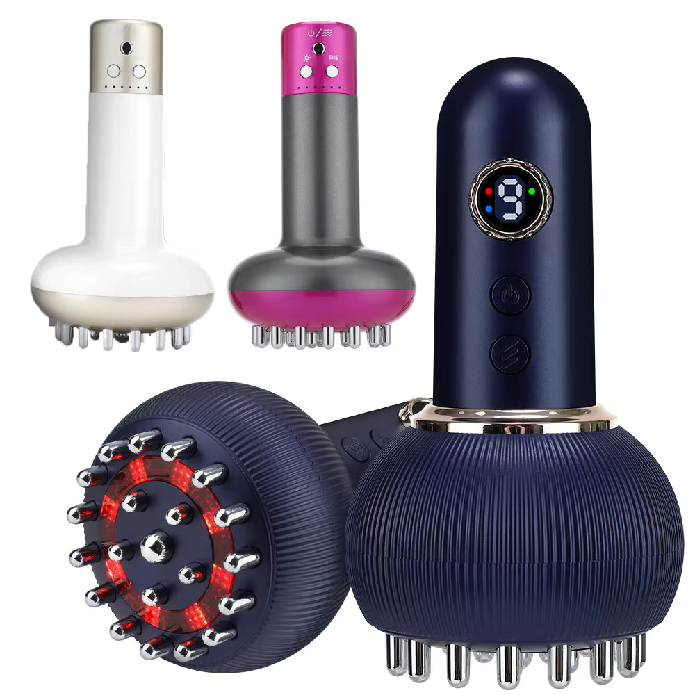 Four different handheld massagers